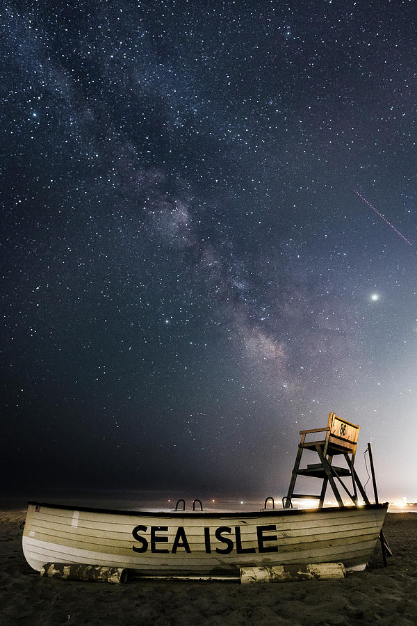 Sea Isle and the Milky Way Photograph by Zawhaus Photography