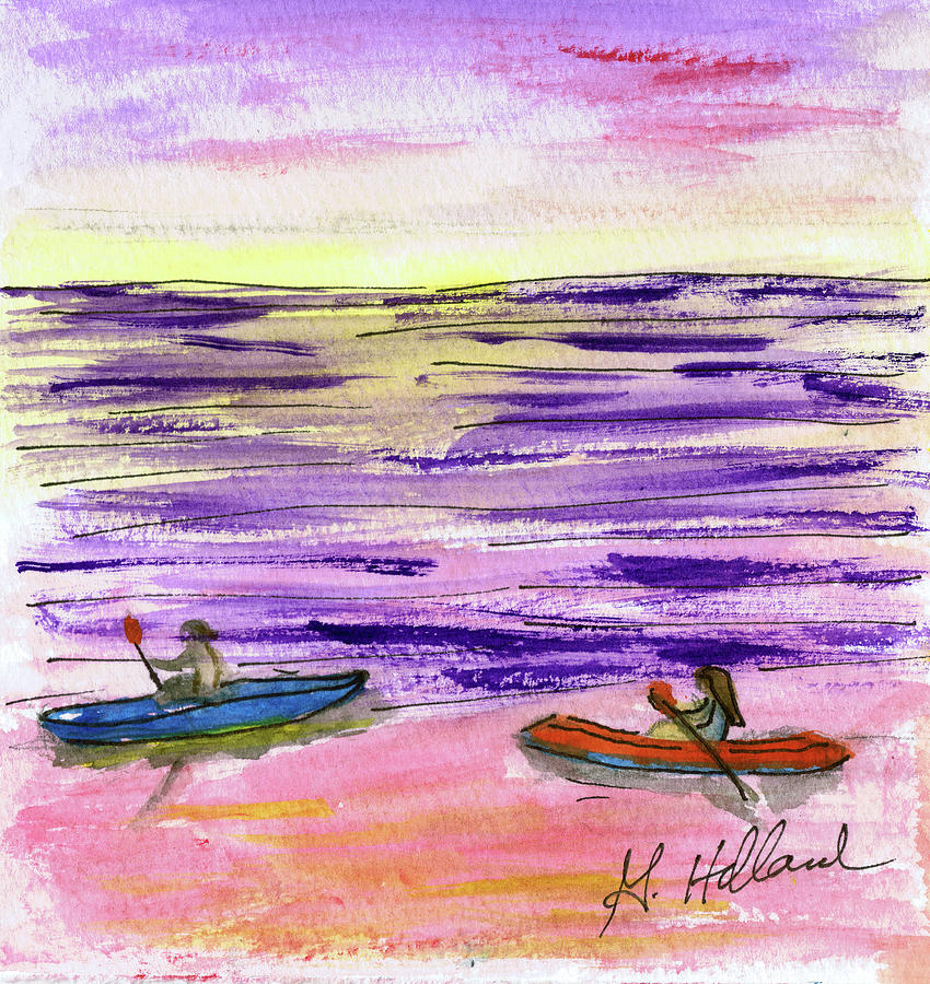Sea Kayak Painting by Genevieve Holland