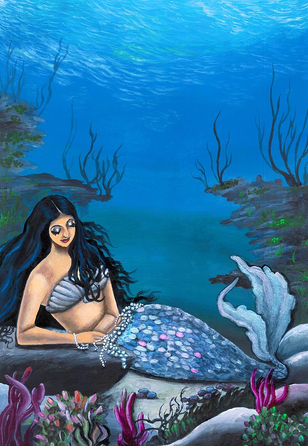 Sea Maid Magical World Painting by Tara Krishna