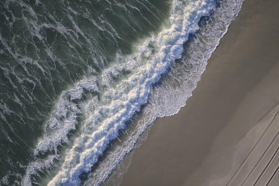 Sea meeting sand Photograph by Scott Barrow