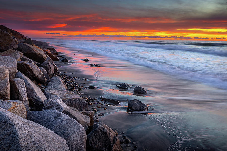 Carlsbad Photograph - Sea Meets Shore by Peter Tellone