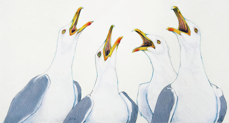 Bird Pastel - Sea Miners by Jani Freimann