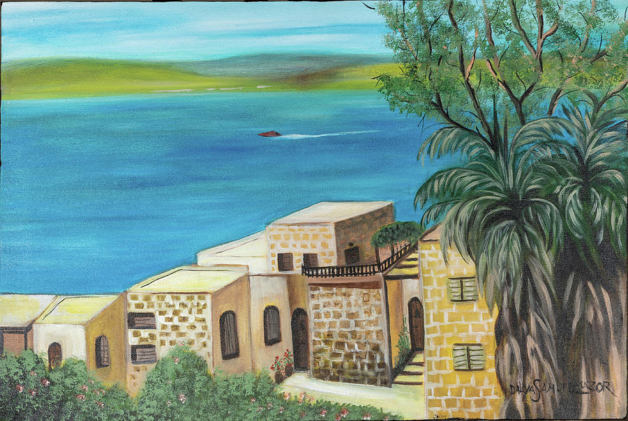 Sea Of Galilee Painting By Dalya Samuel Fine Art America   Sea Of Galilee Dalya Samuel 