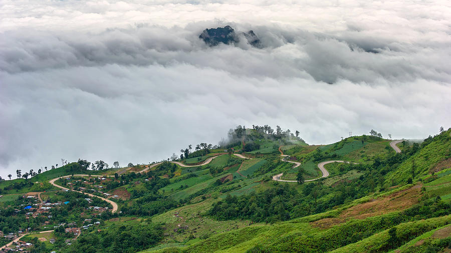 Sea of mist over the mountain Photograph by [Genesis] - Korawee Ratchapakdee