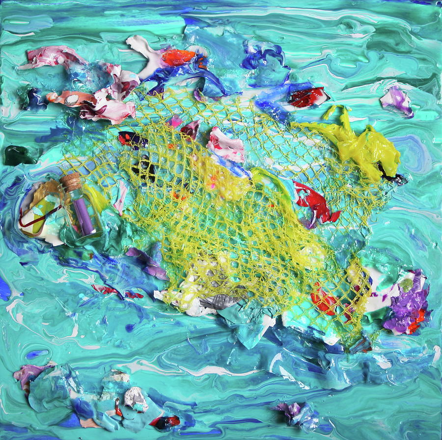 Sea of Plastic Painting by Madeleine Arnett