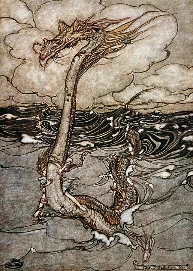 Sea Serpent Digital Art by Patricia Keith