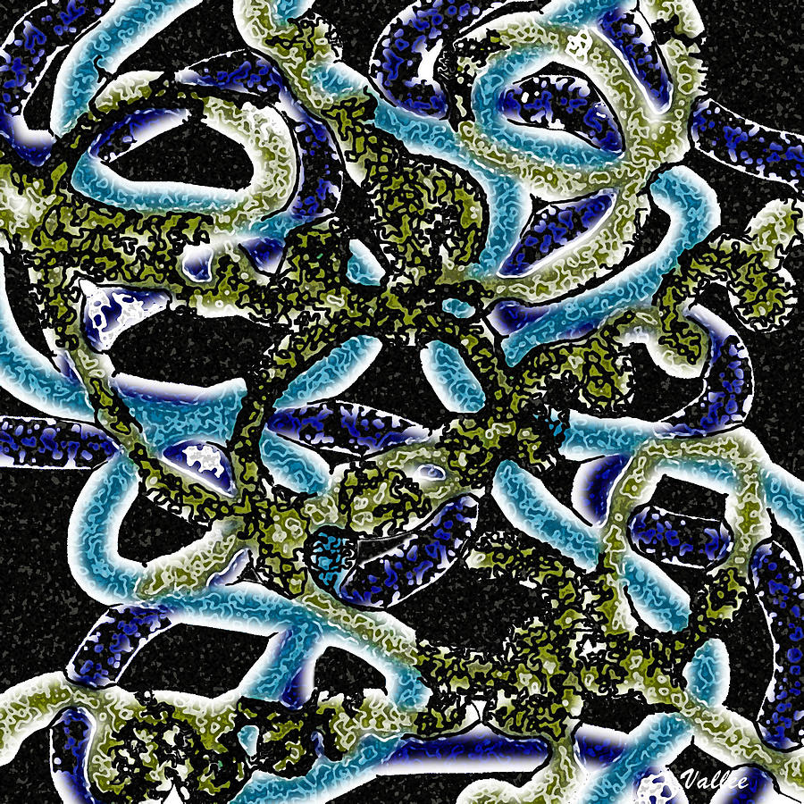 Sea Serpents Digital Art by Vallee Johnson