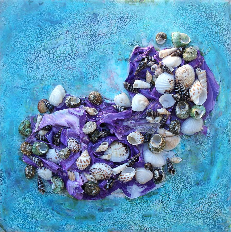Sea Shell Garden Painting by Madeleine Arnett