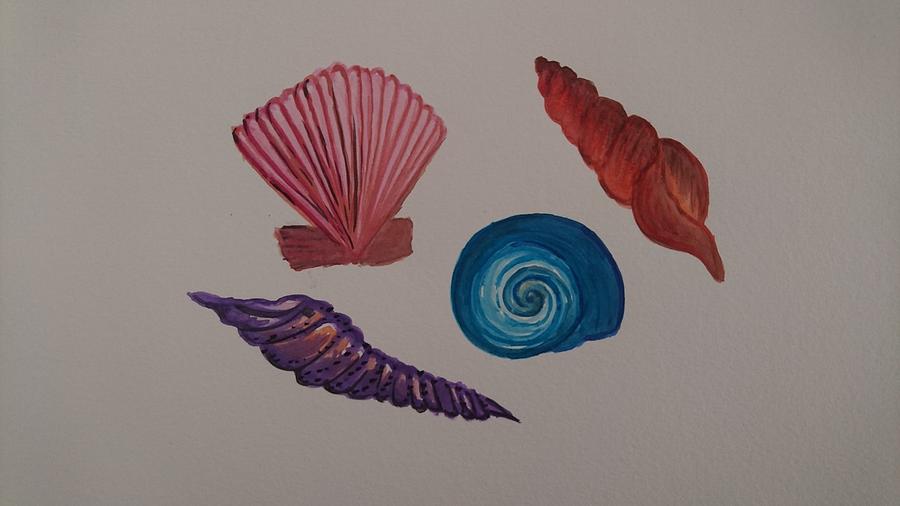 Sea shells Painting by Faa shie