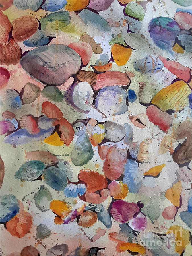 Shell Painting - Sea Shells by L A Feldstein
