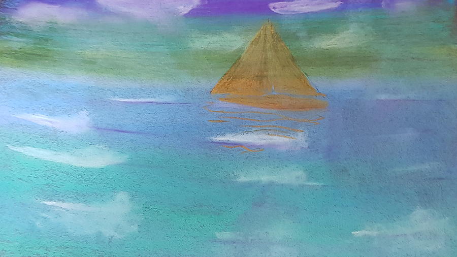 Sea shore. pastel. Drawing by Dr Loifer Vladimir