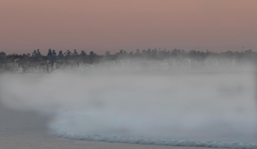 Sea Smoke on Wells Beach Photograph by Catherine Grassello