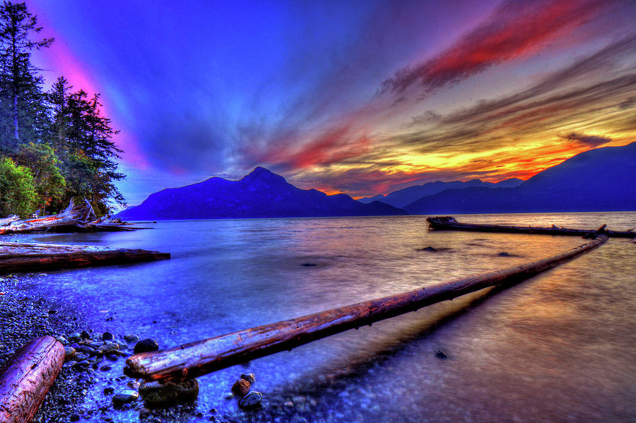 Mountain Photograph - Sea to Sky Sunset by Scott Mahon