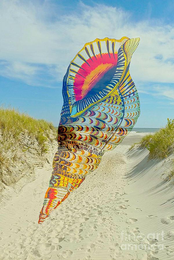 Sea Trumpet Digital Art by Steven Parker