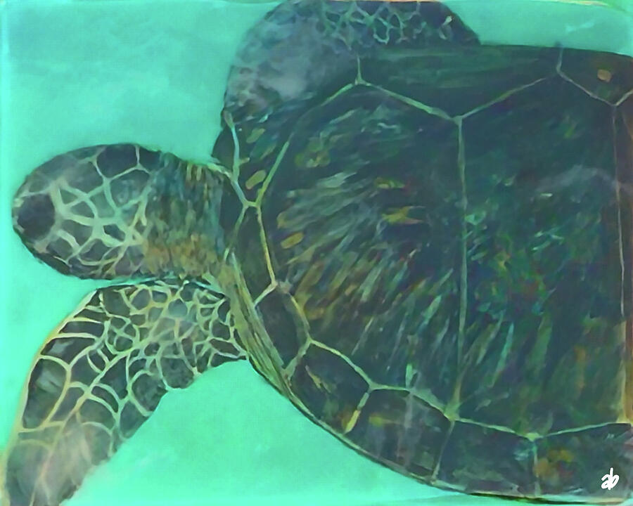 Sea Turtle Painting by Angela Brunson Sea Turtle Painting by Angela Brunson