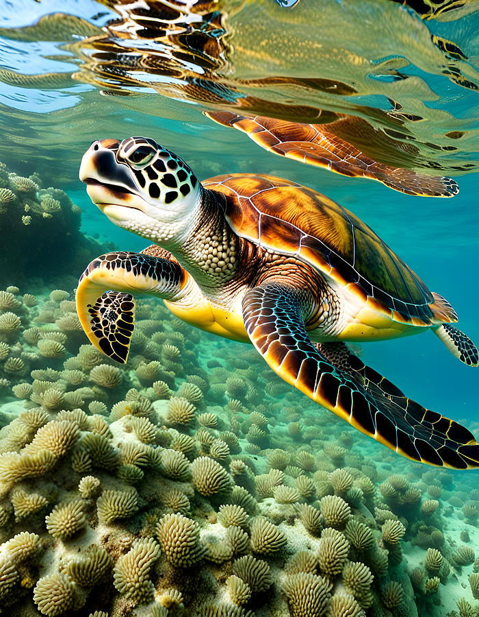 Sea Turtle Photograph by Cate Franklyn
