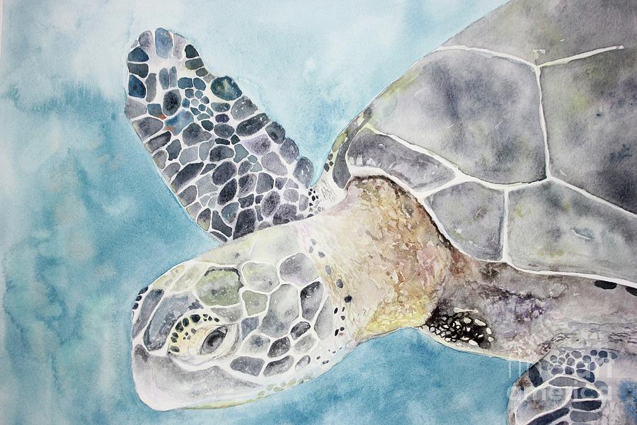 Sea turtle Painting by Madeleine Revelles | Fine Art America