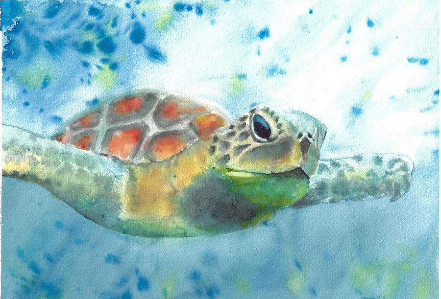 Sea Turtle Painting by Tom Shupe - Fine Art America