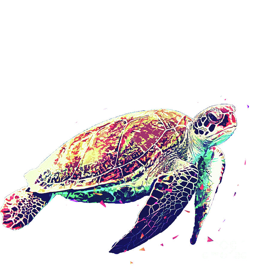 Sea Turtle Digital Art by Trindira A