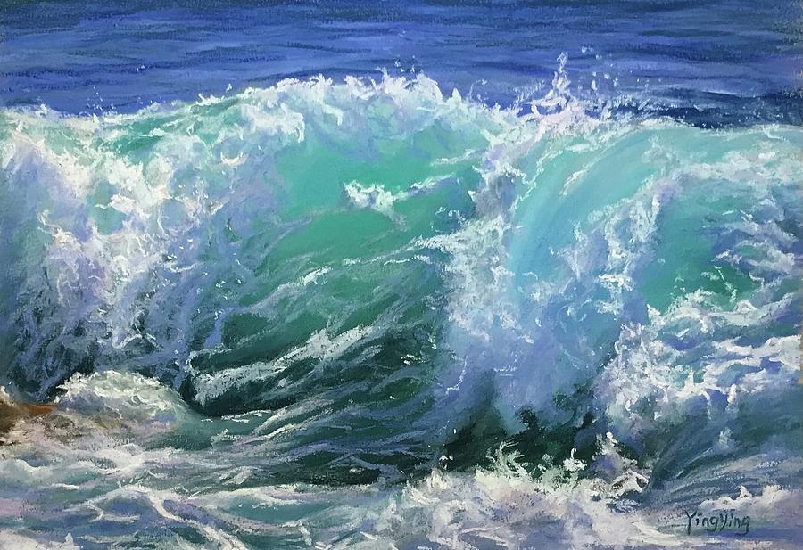 Sea wave #1 Pastel by Yingying Chen - Fine Art America