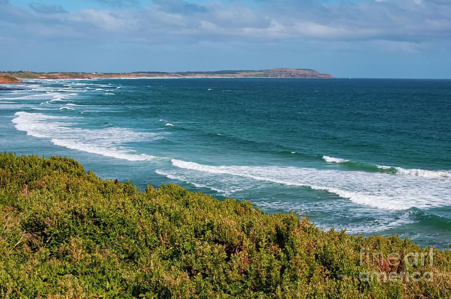Sea Waves on Phillip Island Photograph by Bob Phillips