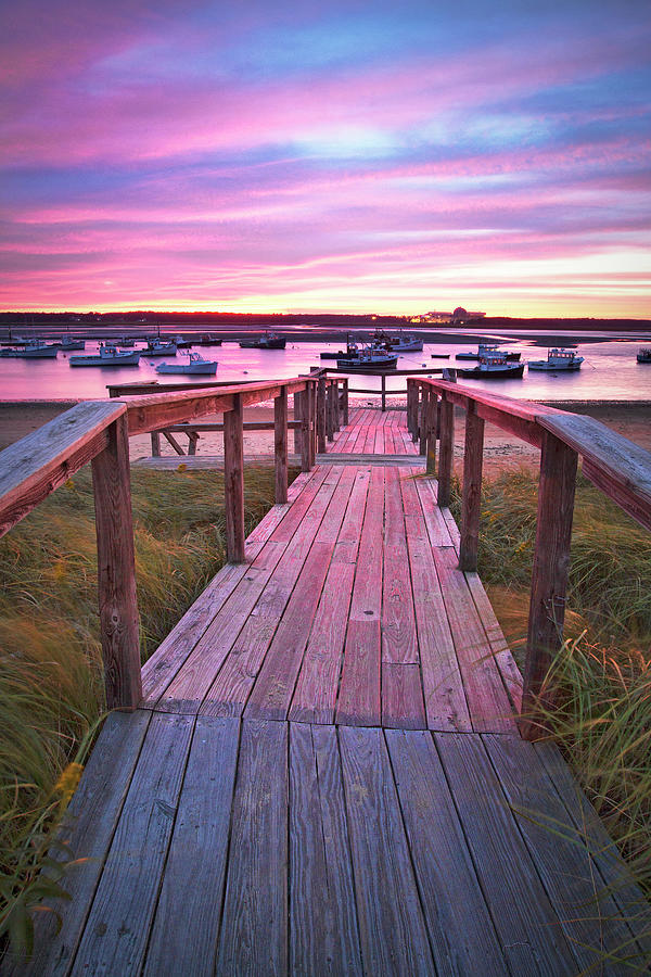 Seabrook Harbor Sunset Photograph by Eric Gendron