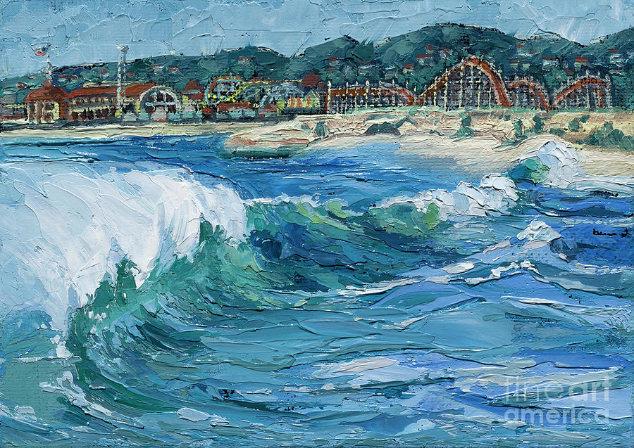 Seabright Surf, 2021 Painting by PJ Kirk