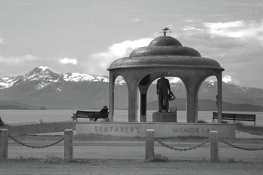 Seafarers Memorial, Homer, Alaska Photograph by Jerry Griffin
