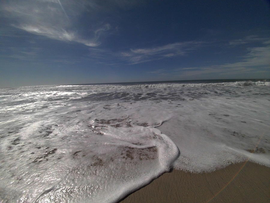 Seafoam Ocean Photograph by Lisa Moquin - Fine Art America