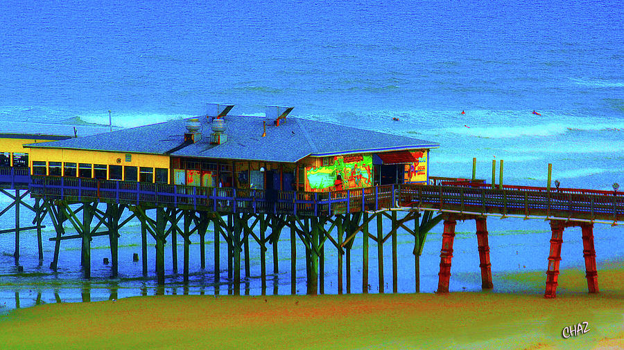 Seafood On The Pier Painting by CHAZ Daugherty