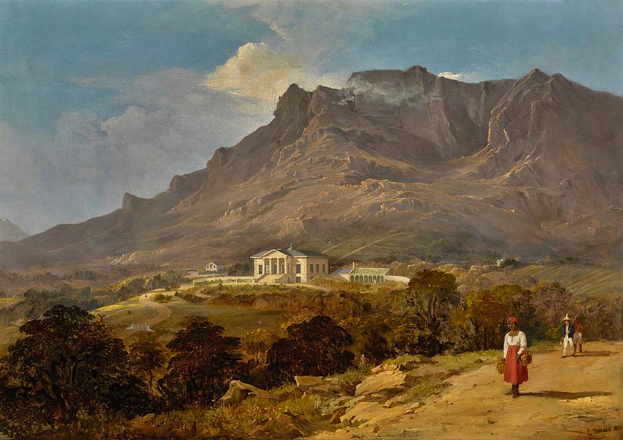 Mountain Painting - Seaforth House, Simonstown, Cape of Good Hope, South Africa by Edward Duncan