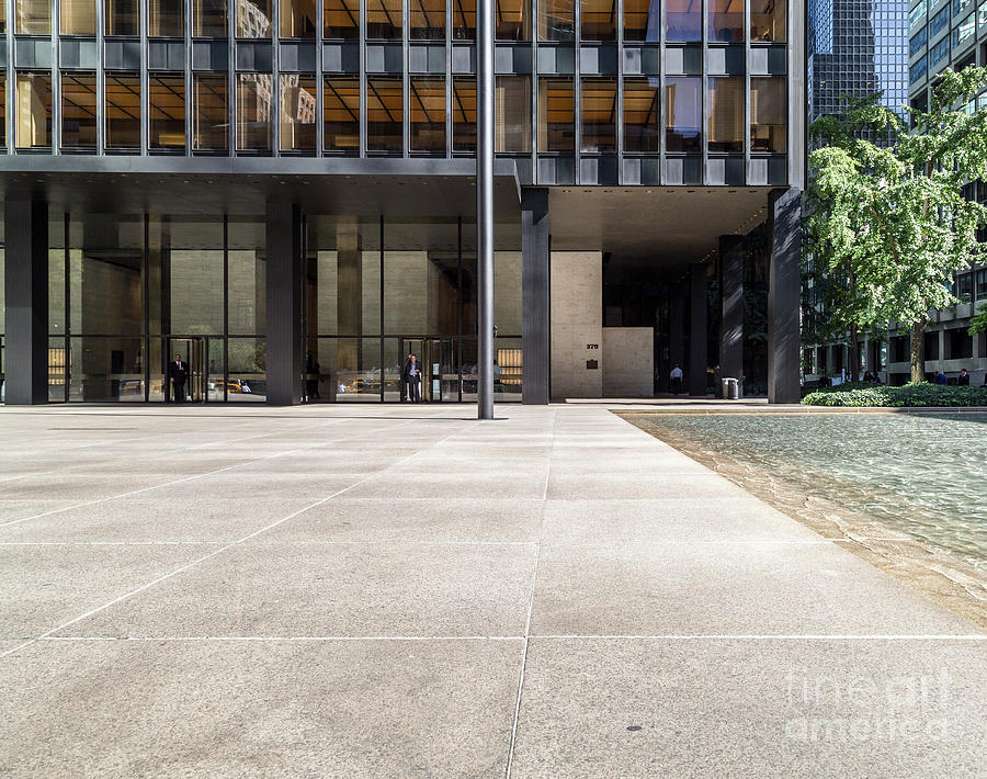 Seagram Building plaza Photograph by Diocles J - Fine Art America