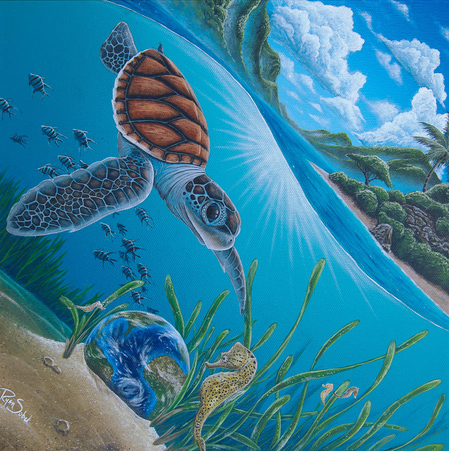 Seagrass Gaurdians Painting by Ryan Sobel - Fine Art America