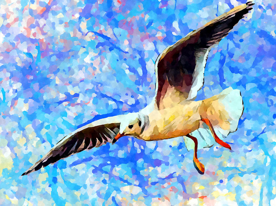 Seagull 2 Painting by Chris Butler