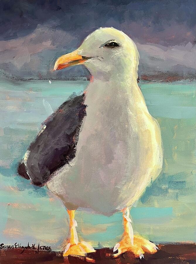 Seagull Painting - Seagull II by Susan Elizabeth Jones