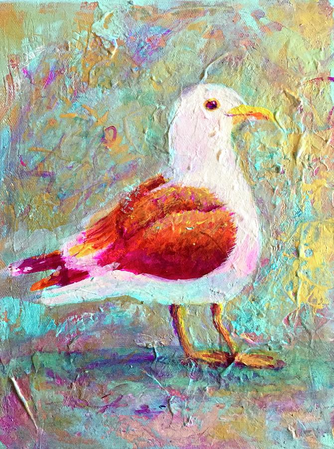 Seagull Painting Painting by Patty Kay Hall