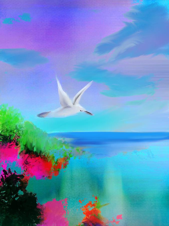 Seagull Summer 2 Digital Art by Frank Bright