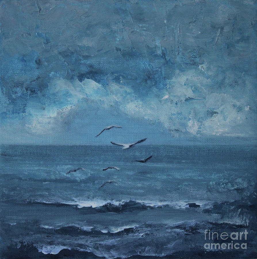 Seagulls  Painting by Jane See