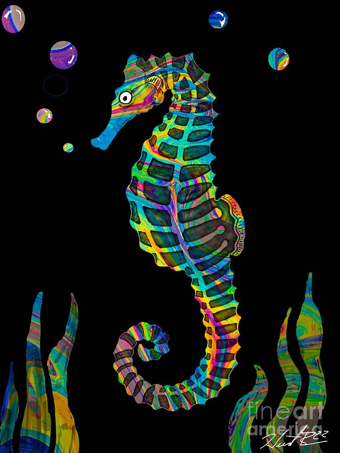 Seahorse Digital Art by Hiedi Brown - Fine Art America