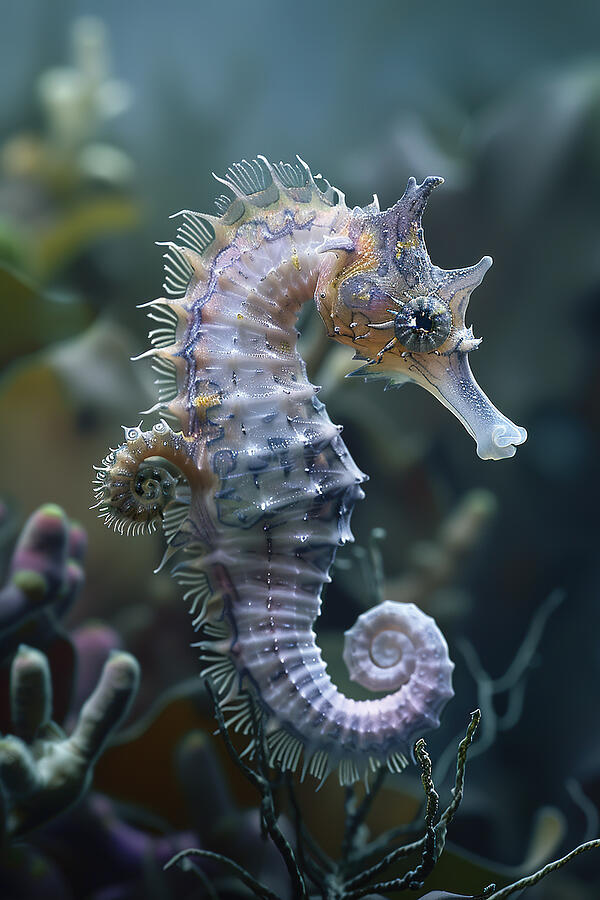 Seahorse Marine Life Digital Art by Athena Mckinzie