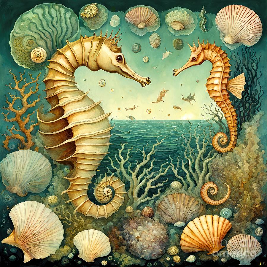 Seahorse Scene Photograph by Jack Torcello