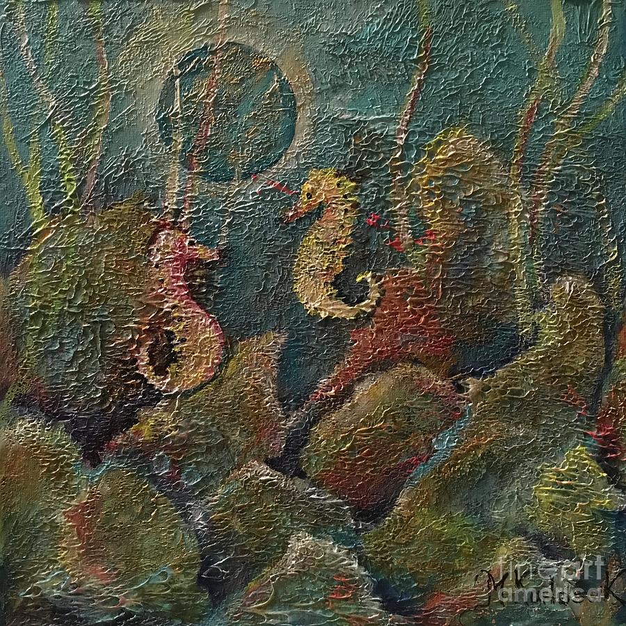 Seahorses Painting