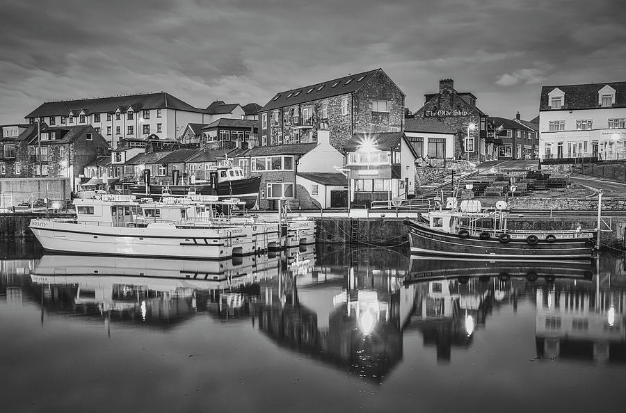 Seahouses Black and White Photograph by Tim Hill - Pixels