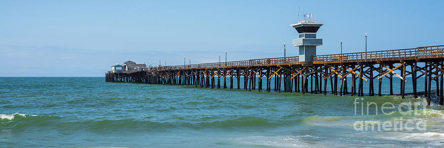 Seal Beach Pier California Panorama Picture Photograph by Paul Velgos