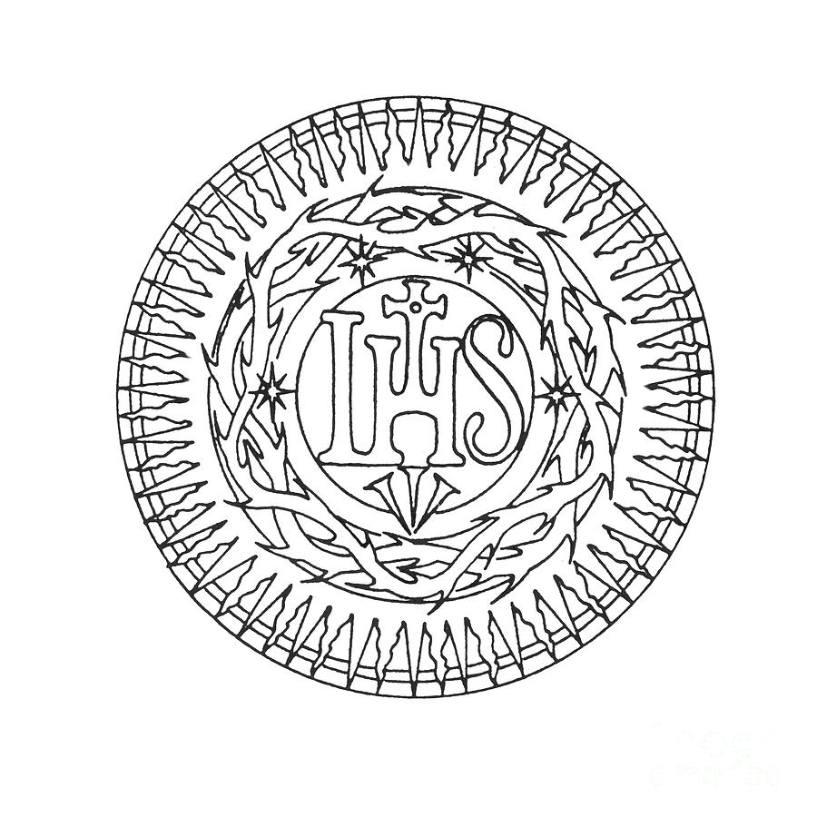 Seal of Jesuits Society of Jesus Painting by William Hart McNichols