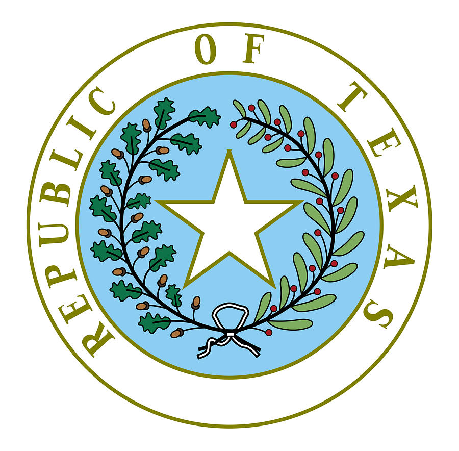 Seal of Republic of Texas, 1839-1846 Digital Art by A Z - Fine Art America