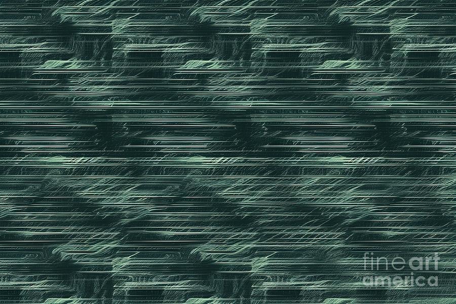 Vintage Painting - Seamless Faded Horror Green Retro Vhs Scanlines Or Tv Signal Static Noise Pattern Television Screen Or Video Game Pixel Glitch Damage Background Texture Vintage Analog Grunge Dystopiacore Backdrop by N Akkash