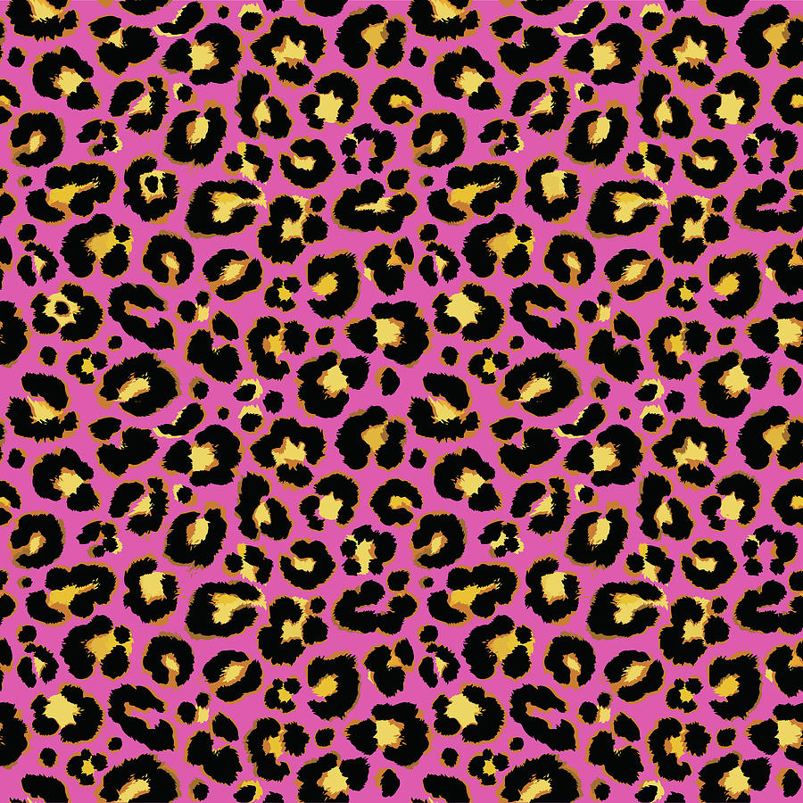 Seamless leopard skin pattern Painting by Julien - Fine Art America