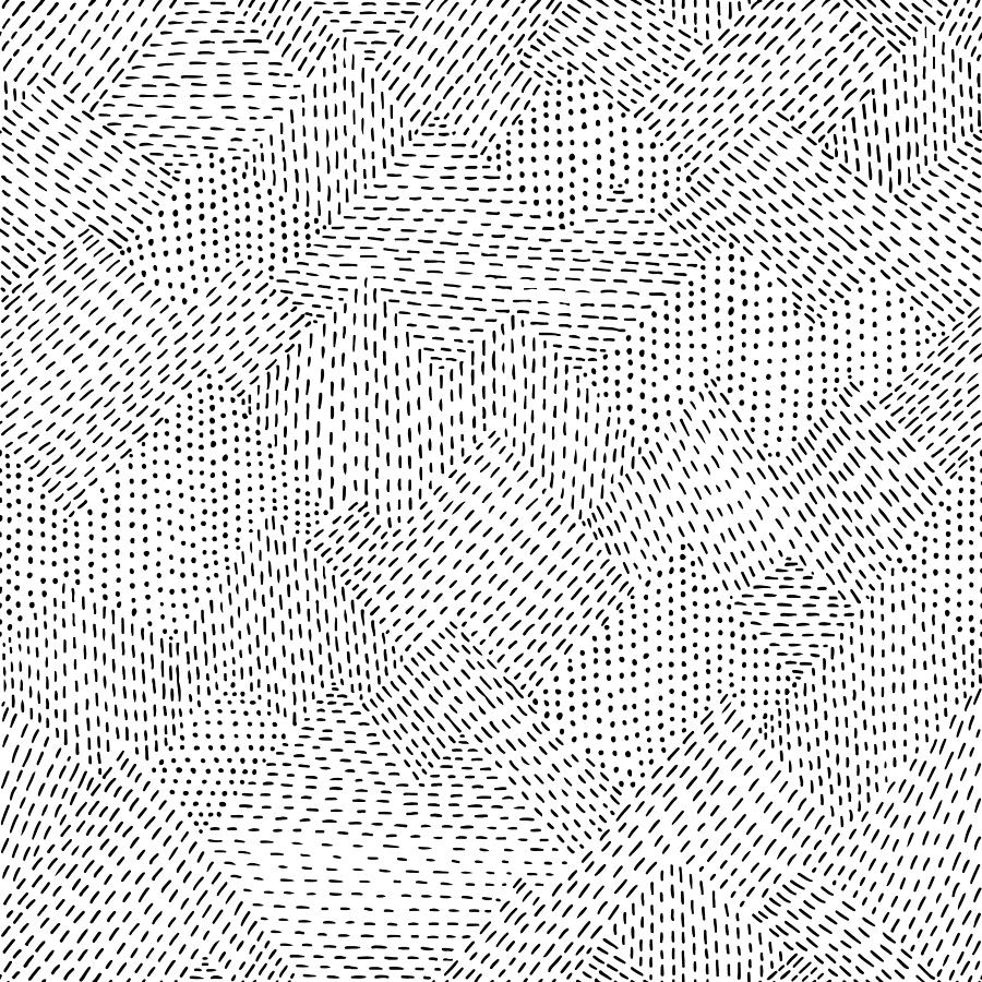 Seamless line hand drawn pattern Drawing by Miakievy