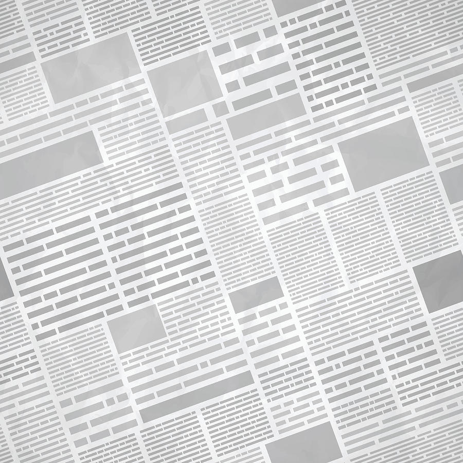 Seamless Newspaper Background Drawing by Filo